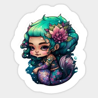 mermaid princess Sticker